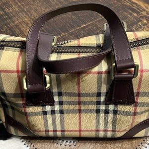 Burberry Nova Check Boston Handbag